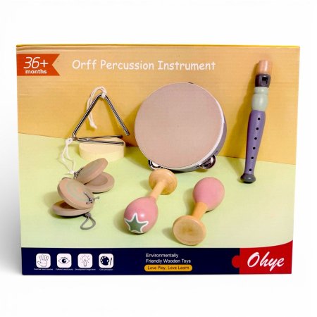 مجموعة الآلات الموسيقية الإيقاعية للأطفال (Orff Percussion Instrument Set)